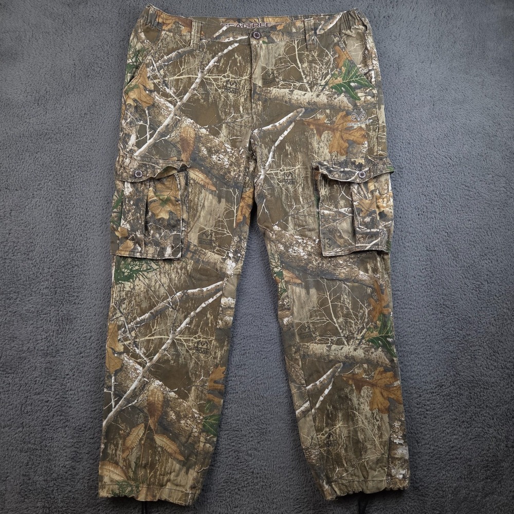 Realtree Edge Camo Cargo Pants‎ Men's Large 36-38 Brown Green Hunting Outdoor